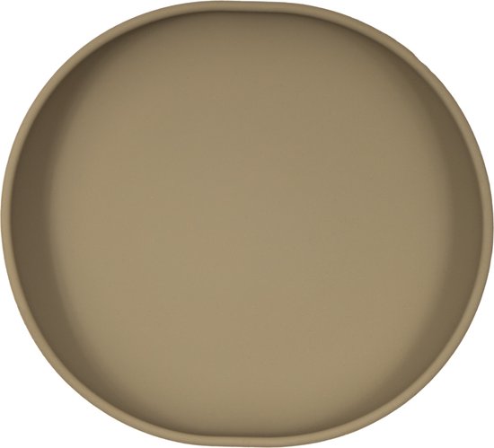 Jikkies® - Siliconen Kinderbord - Baby Bord - Bord - Met Zuignap - Olijf Groen - Veilig - Duurzaam - Oefenbord - Kindvriendelijk - 100% Siliconen - Vaatwasserbestendig - Magentronbestendig van Jikkies