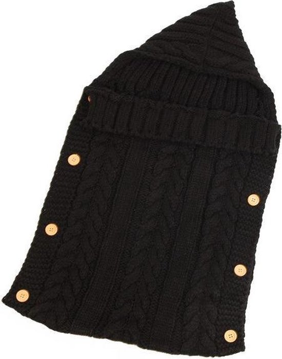 JillyBee - Slaapzak - Baby - Wandelwagen - Deken - Knopen - Zwart van JillyBee