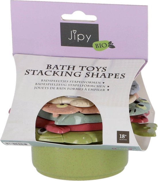Jipy Jipy Bioplastic Stapelvormen Badspeeltjes van Merkloos