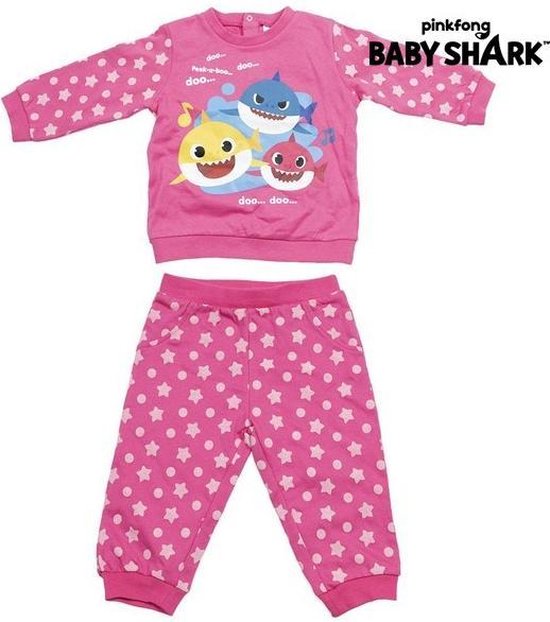 Joggingpak voor baby Baby Shark Roze