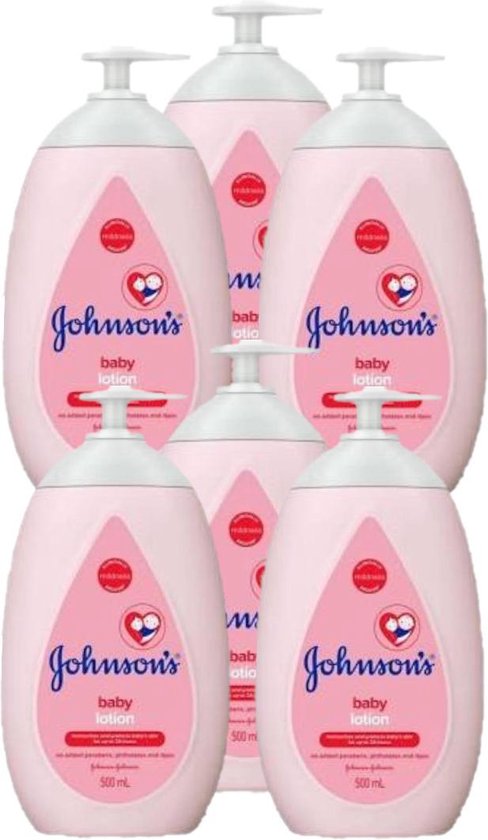 Johnson 's Baby Body Lotion XL Pomp - Voordeelverpakking 6 x 500 ml van Merkloos