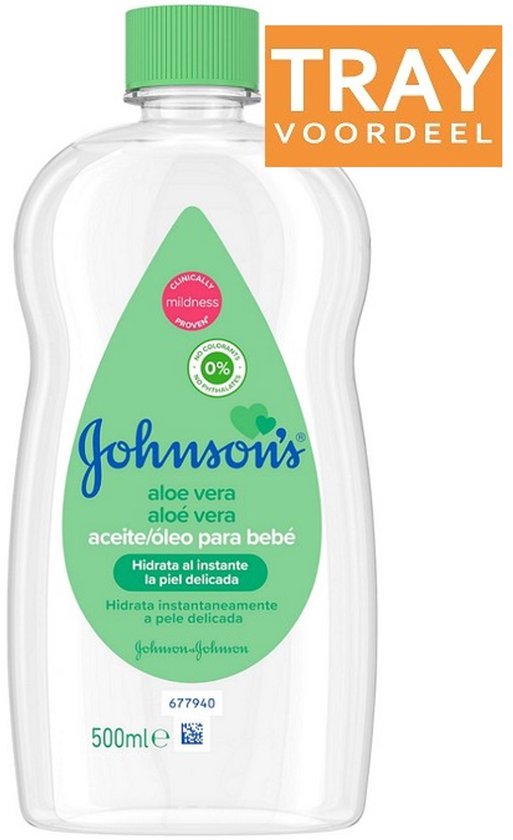 JOHNSON'S ALOE VERA BABY OLIE 6 X 500 ML van Johnson's