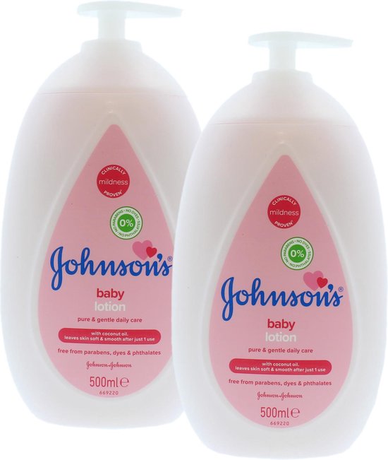 Johnson's Baby Bodylotion met Pomp - 2 x 500 ml