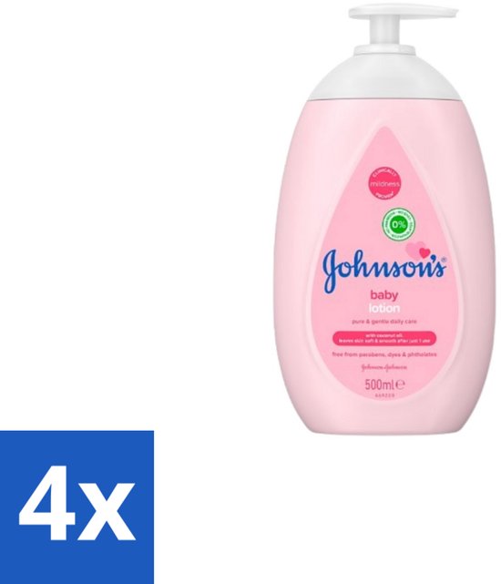 Johnson’s Baby – Bodylotion – Zacht & Verzorgend – 500 ml - Voordeelverpakking - 4 stuks van Merkloos