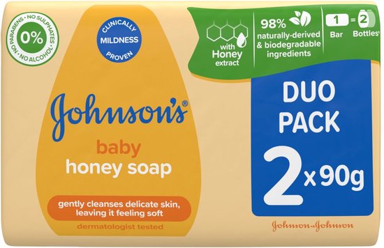Johnson's Baby Honey Soap 2 x 90 g van Johnson's