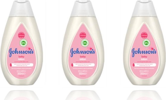Johnson's - Baby Lotion 0% - 3 x 300 ml - Voordeelverpakking van Johnson's