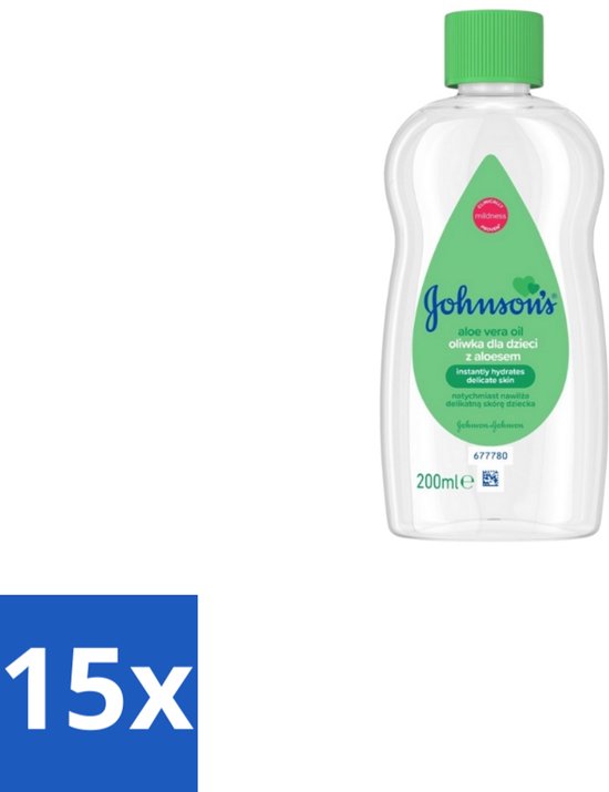 Johnson's - Baby Olie - Aloe Vera - 300 ml - Bulkverpakking - 15 stuks