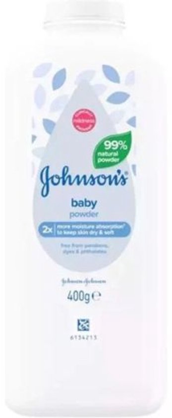 Johnson's Babypoeder | 3 x 400 Gram | Talkpoeder | van Johnson's Baby