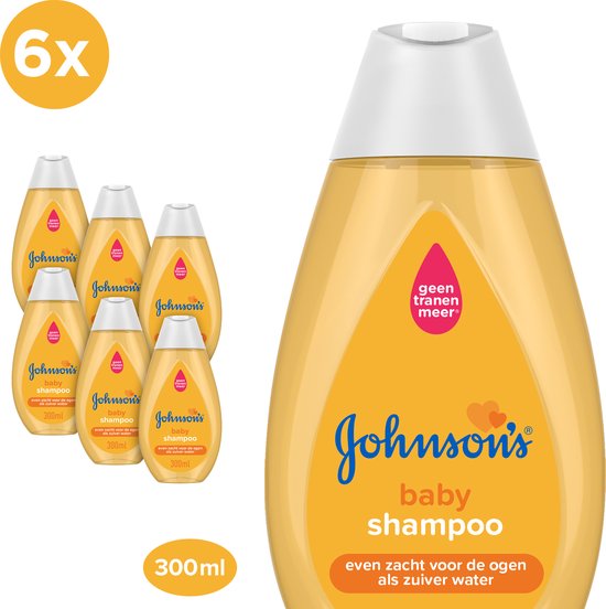 Johnson’s Babyshampoo voordeelverpakking - zeer milde formule - ph-ideaal voor baby's - 6 x 300 ml van Johnson's