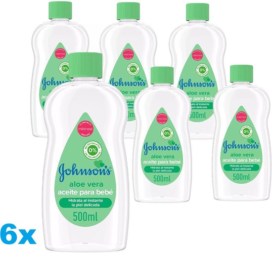 Johnsons's Baby - Baby huidverzorging - Aloe Vera - 6 x 500ml - 6 Stuks