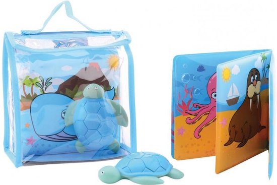 Johntoy Happy World Badboekje En Schildpad 14 Cm van Johntoy