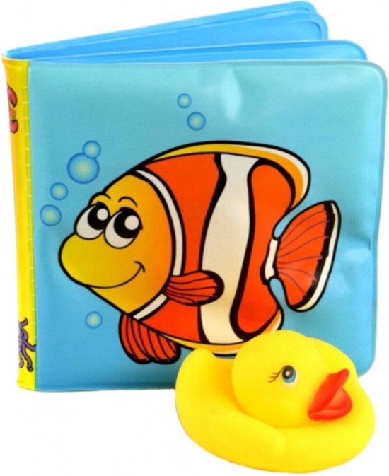 Johntoy Happy World Piepboekje met Eend - Baby Water badspeelgoed - Peuter Kleuter Speelgoed van Johntoy
