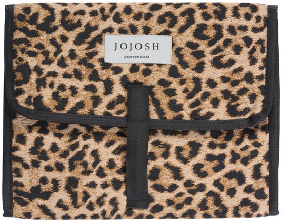 JoJosh Amsterdam - Verschoningsmatje Voor Onderweg - Draagbaar Verschoonmatje - Luieretui - Perfect Kraamcadeau - Veel Ruimte & Waterbestendig - 29x55 - Panter van Jojosh Amsterdam