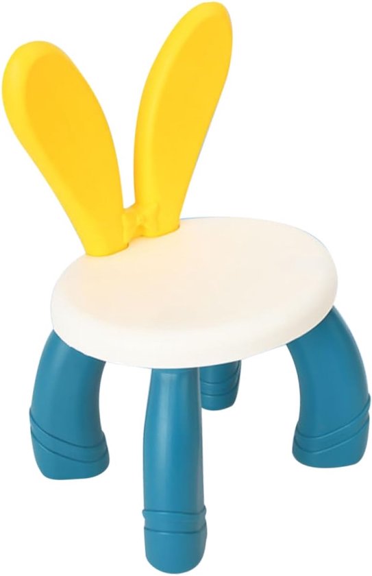 Jojoy - Kinderstoel Plastic - Met Konijnenoren - Peuterstoel - Voor Binnen & Buiten - Lichtgewicht & Stevig - KIDCHAIR van Jojoy