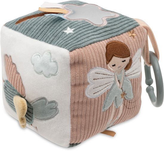Jollein Baby Activiteitenkubus - Lovely Birds - Polyester - Sensorisch Speelgoed van Jollein