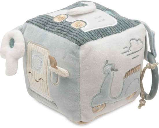 Jollein Baby Activiteitenkubus - On The Go - Polyester - Sensorisch Speelgoed van Jollein
