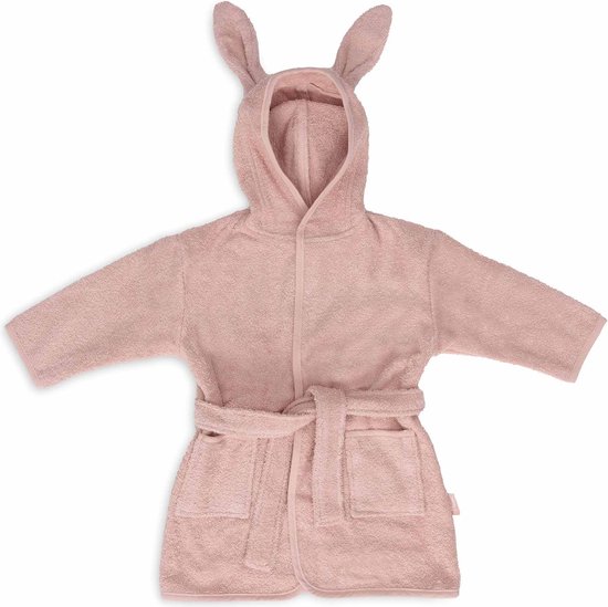 Jollein - Baby Badjas Badstof 3-4 Jaar - Badjas Kinderen met Capuchon - Wild Rose van Jollein