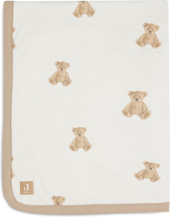 Jollein Baby Deken Wieg Jersey 75x100cm - Teddy Bear van Jollein