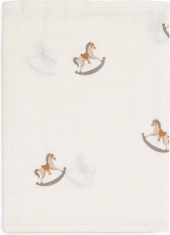 Jollein - Baby Hydrofiel Washandje - Katoen - 3 Stuks - Nostalgic Ride - Baby Washand, Hydrofiele Washandjes -15x20cm van Jollein