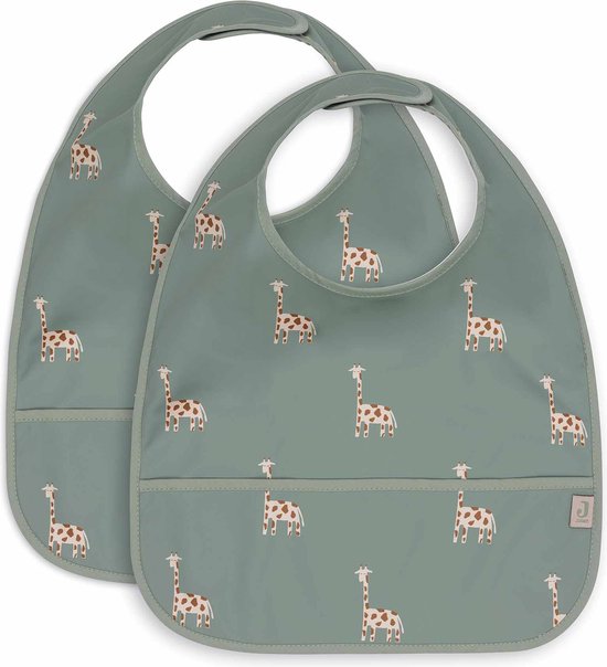 Jollein - Baby Slab Waterproof - Slabbetjes - Jungle Jambo - 2 Stuks van Jollein