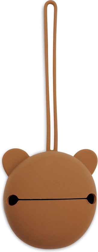 Jollein Baby Speenhouder Siliconen - Ø7cm - Caramel van Jollein