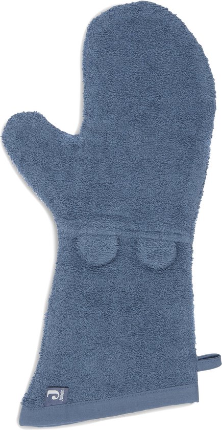 Jollein - Baby Washandje Badstof Ears (Jeans Blue) - Katoen - Baby Washand, Washandjes -16x70cm