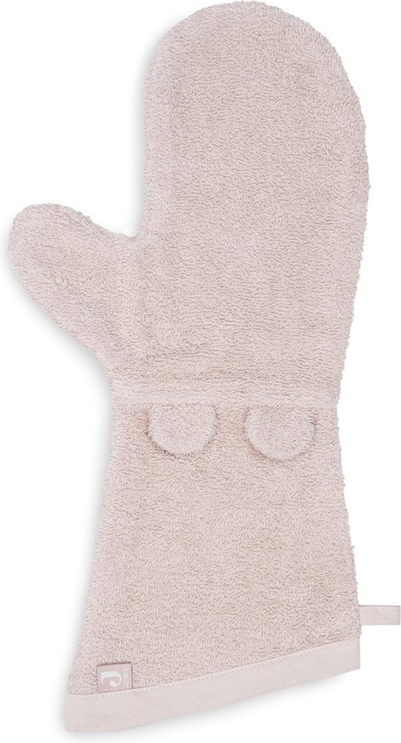 Jollein - Baby Washandje Badstof Ears (Pale Pink) - Katoen - Baby Washand, Washandjes -16x70cm van Jollein