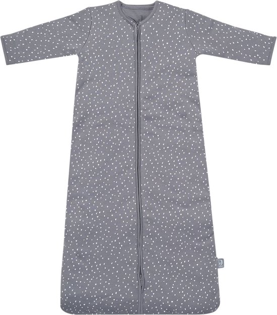 Jollein - Baby Winterslaapzak (Spickle - Grey) - Katoen - 4-Seizoenen - Winterslaapzakje Baby, Babyslaapzak - 70cm van Merkloos