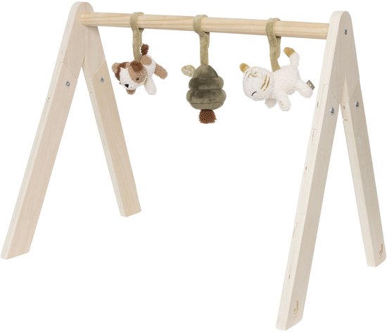 Jollein - Babygym Speeltjes - Baby Speelgoed Hangers - Hout & Polyester - Tiny Park van Jollein
