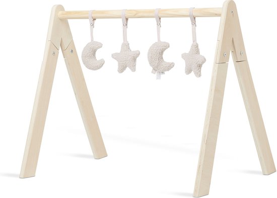 Jollein Babygym Speeltjes - Moon - Nougat - 4 Stuks van Jollein