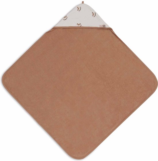 Jollein - Badcape 75x75cm - Baby Handdoek met Badcape, Omslagdoek, Badponcho - Nostalgic Ride van Jollein