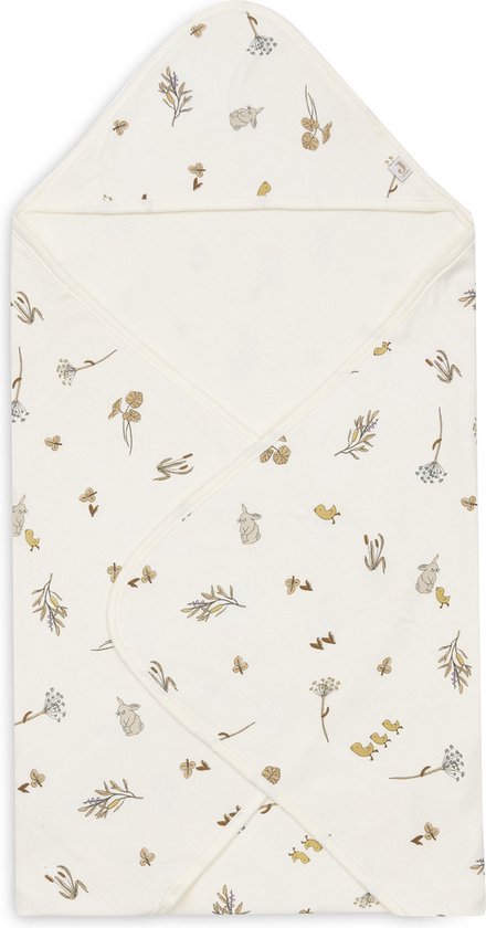 Jollein - Badcape 75x75cm - Baby Handdoek met Badcape, Omslagdoek, Badponcho - Riverside van Jollein