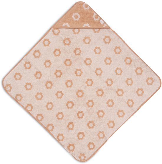 Jollein Badcape Baby - Jersey / Badstof - 75x75 cm - Jacquard - Flower van Merkloos
