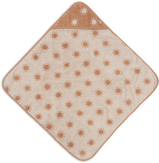 Jollein Badcape Baby - Jersey / Badstof - 75x75 cm - Jacquard - Sun van Merkloos