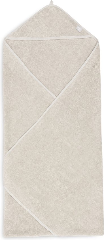Jollein - Badcape Badstof 100x100cm - Baby Handdoek met Badcape, Omslagdoek, Badponcho - Nougat van Merkloos