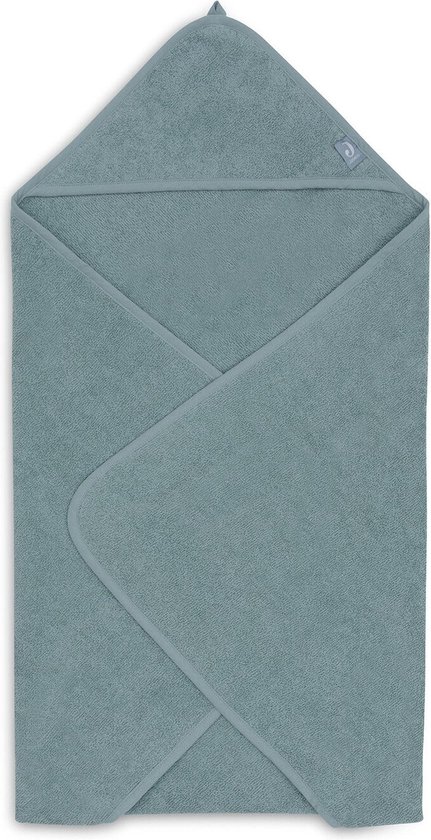 Jollein - Badcape Badstof 100x100cm - Baby Handdoek met Badcape, Omslagdoek, Badponcho - Sea Green van Jollein