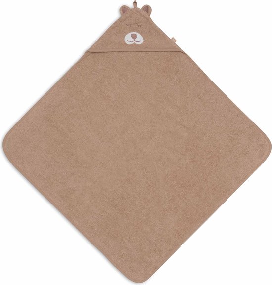 Jollein - Badcape Badstof 75x75cm - Baby Handdoek met Badcape, Omslagdoek, Badponcho - Jungle Jambo Cheetah van Jollein