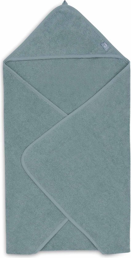 Jollein - Badcape Badstof 75x75cm - Baby Handdoek met Badcape, Omslagdoek, Badponcho - Sea Green van Jollein