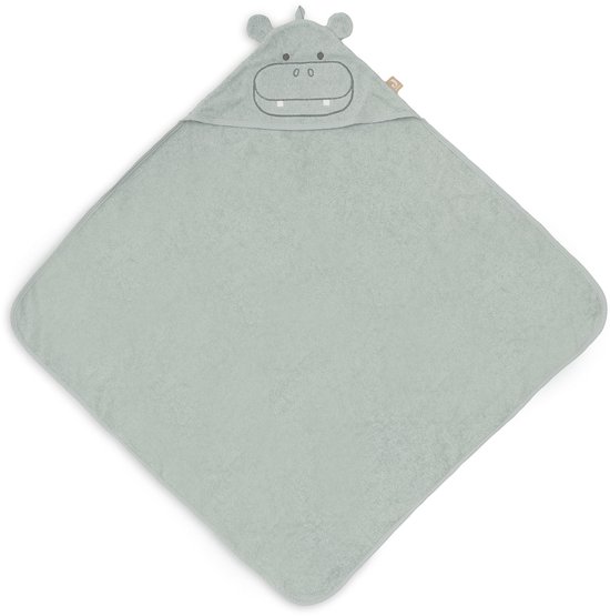 Jollein Badcape Badstof 75x75cm Hippo Happy van Jollein