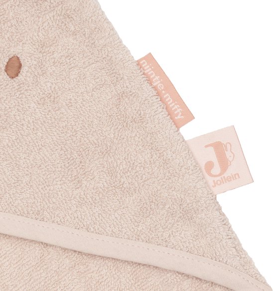 Jollein Badcape badstof 75x75cm Miffy Silk Rose