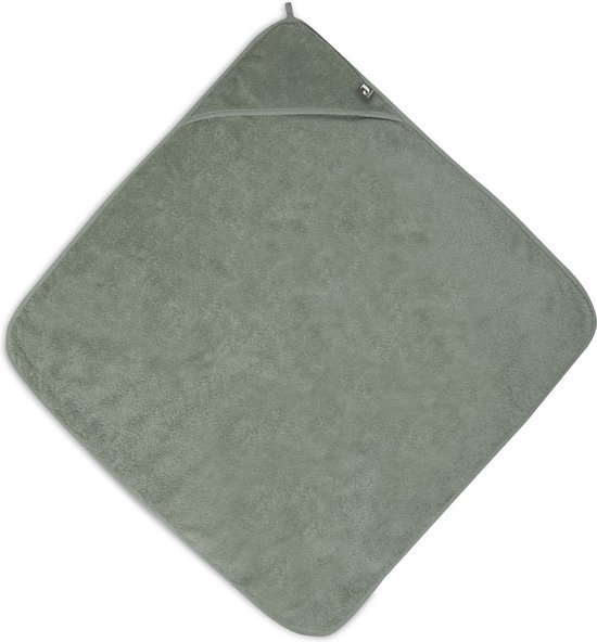 Jollein - Badcape - Groen - 100% Badstof Katoen - Baby Handdoek met Badcape, Omslagdoek, Badponcho - 75x75 cm van Jollein