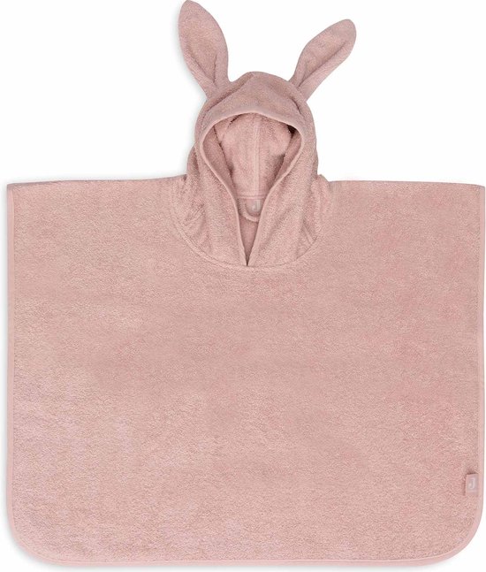 Jollein - Badponcho Baby Badstof - Badcape Kind met Capuchon - Wild Rose van Jollein