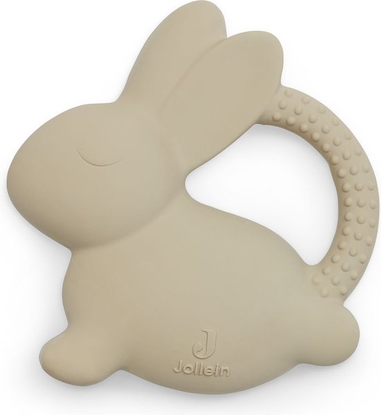 Jollein - Bijtring Rubber - Bijtringen Baby - Bunny - Nougat van Jollein