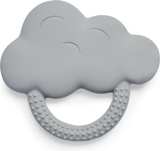 Jollein Bijtring Rubber Cloud - Storm Grey van Jollein