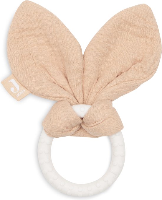 Jollein Bijtring Siliconen Bunny Ears - Moonstone van Jollein
