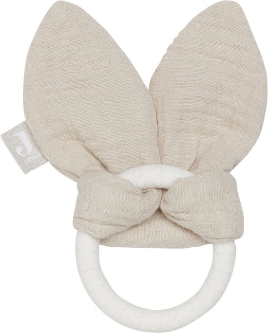 Jollein Bijtring Siliconen Bunny Ears - Nougat van Jollein