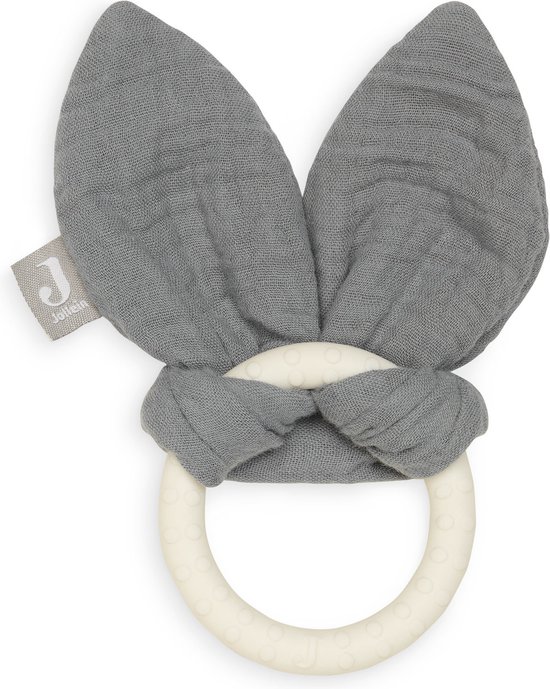 Jollein Bijtring Siliconen Bunny Ears - Storm Grey van Jollein