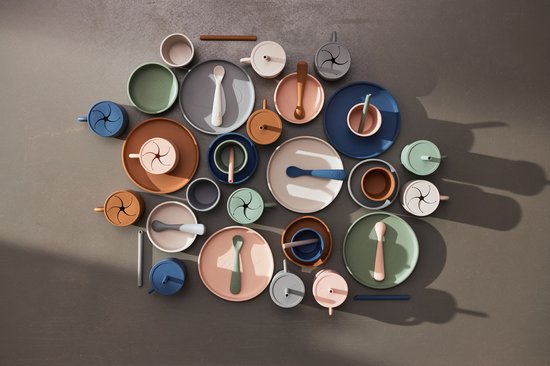 Jollein - Bordje (Caramel) - Siliconen - Baby Bord, Baby Servies - 6-18 maanden van Jollein