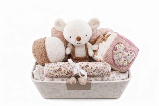 Jollein cadeaupakket mand meisje - kraampakket - cadeaumand - geboortepakket van Jollein
