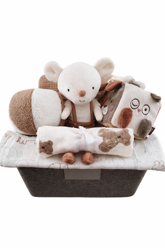 Jollein cadeaupakket mand neutraal - kraampakket - cadeaumand - geboortepakket van Merkloos